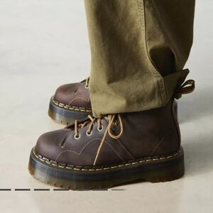 Dr Martens Monkey Church Arc Crazy Horse Platform Boots